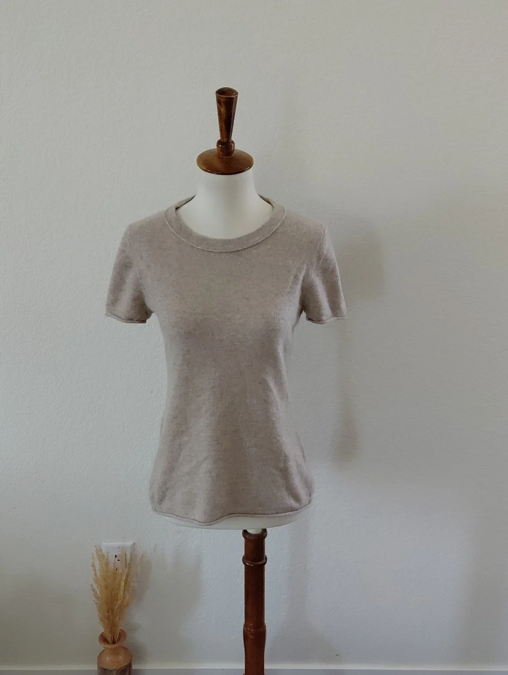 J. Crew Cashmere Short Sleeve Crewneck Sweater